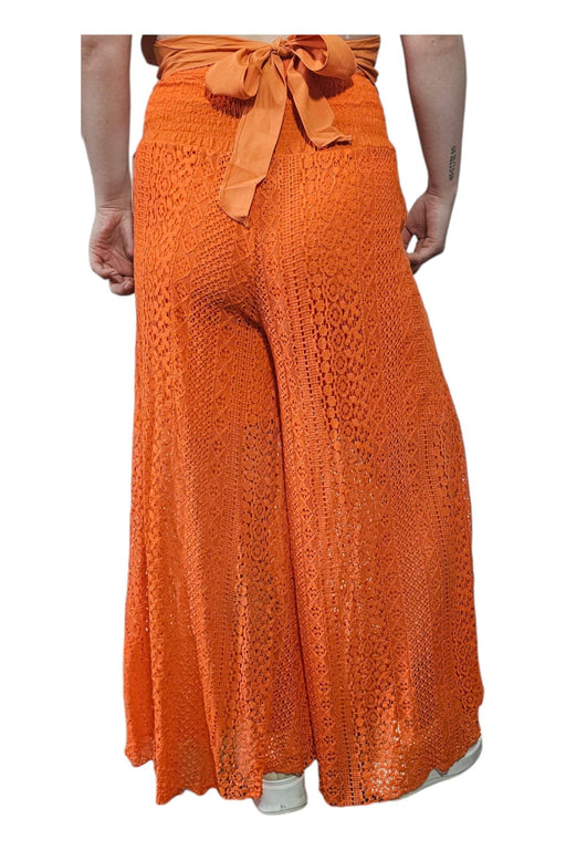 Italy Moda - Oranje Damesbroek - Chique Design