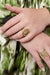 CD - Ring Goud in Barokstijl met Groene Steen - Chique Design