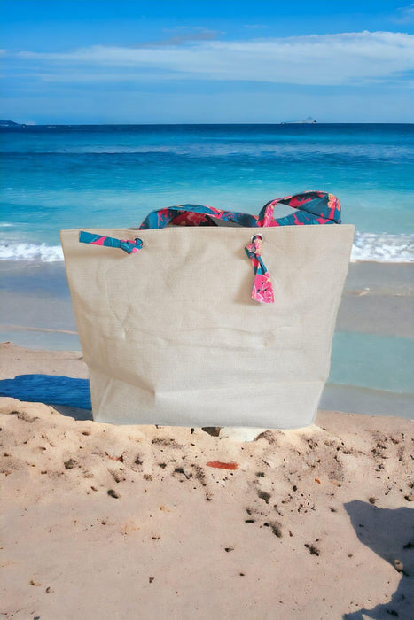 CD - Strandtas #1 Roze Pailletten Tekst Love Summer - Chique Design