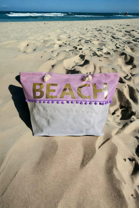 CD - Strandtas Beach paars - Chique Design