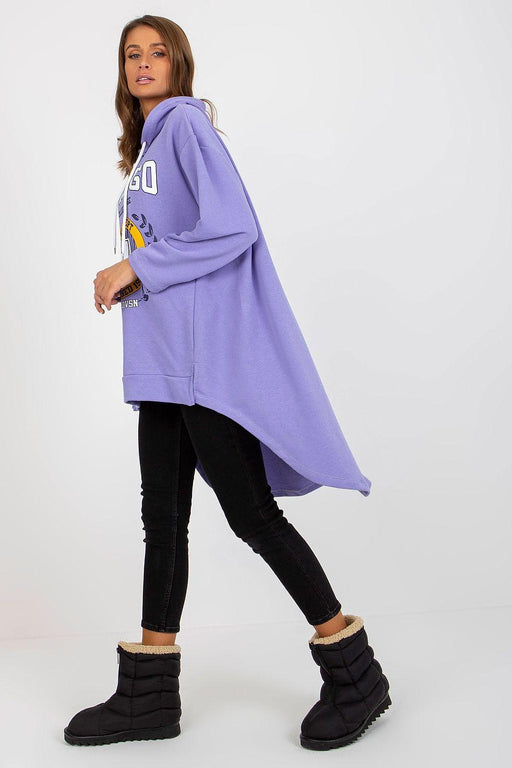 Fancy - Damessweater met Losse Asymmetrische Snit en Capuchon - Chique Design
