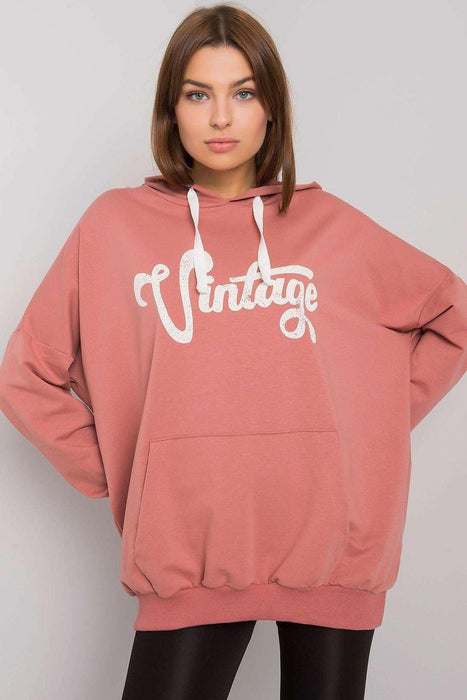 Fancy - Hoodie met Inscriptie en Kangoeroezak - Chique Design