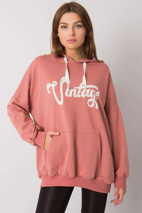 Fancy - Hoodie met Inscriptie en Kangoeroezak - Chique Design