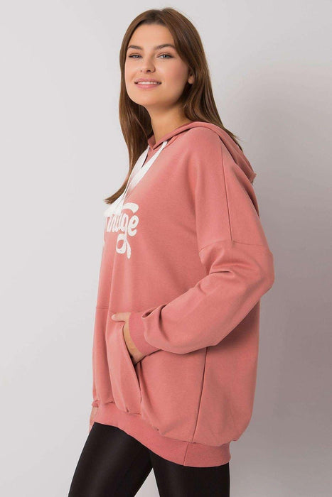 Fancy - Hoodie met Inscriptie en Kangoeroezak - Chique Design