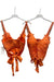 Ibiza Top - Oranje Dames Top met Strik Detail - Chique Design