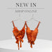 Ibiza Top - Oranje Dames Top met Strik Detail - Chique Design