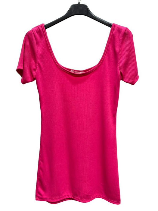 Imicoco - Dames Basic T-shirt in Fuchsia - Chique Design