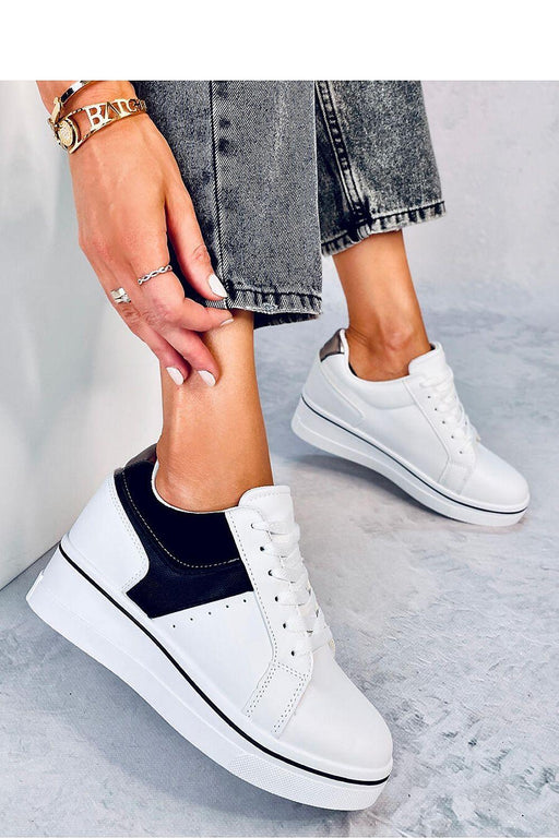 Inello - Dames Tweekleurige Plateau Sneakers♥️ - Chique Design