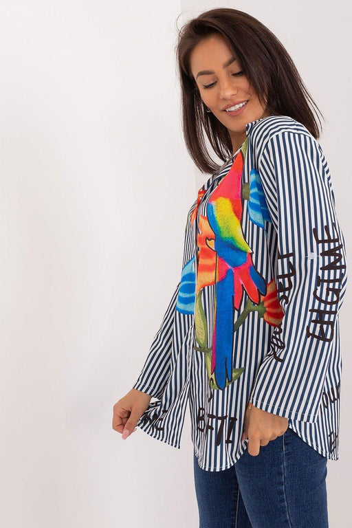 Italy Moda Dames Overhemd met Lange Mouwen - Chique Design