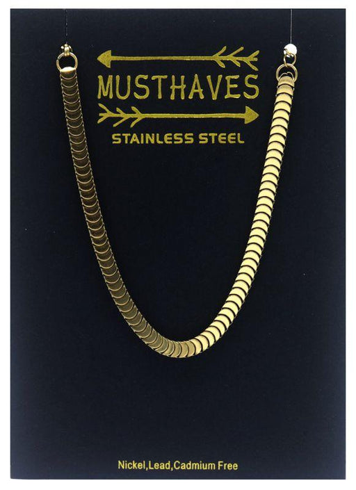 Musthaves - Goudkleurige Roestvrij Stalen Armband - Chique Design