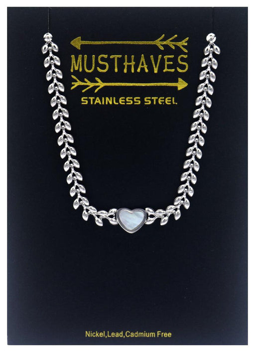 Musthaves - Stalen Armband Hart Zilver Kleur - Chique Design
