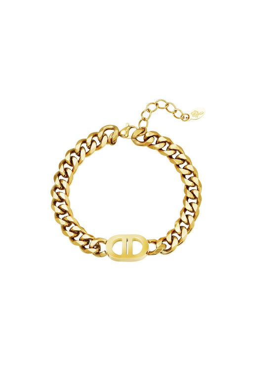 Musthaves - Stijlvolle Gouden Armband Roestvrij Staal - Chique Design
