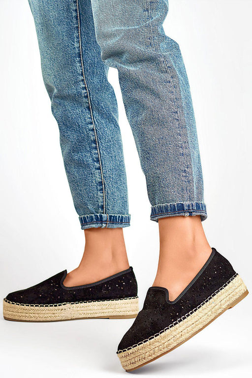 Primo - Espadrilles Dames Eco Suède Platform Instappers - Chique Design