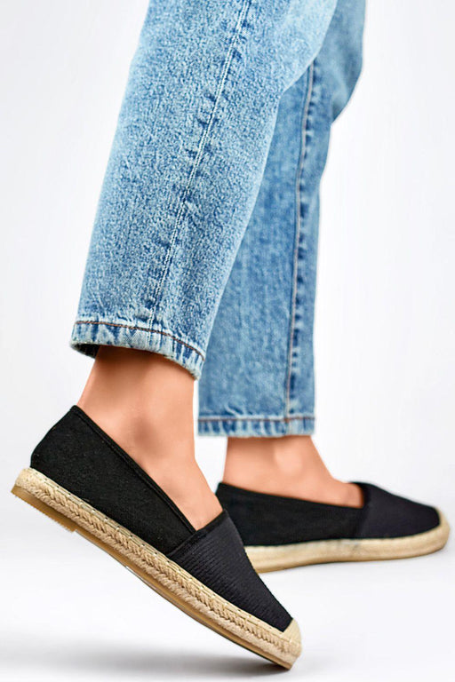 PRIMO - Zwarte Espadrilles Stijlvolle en Comfortabele Damesschoenen - Chique Design