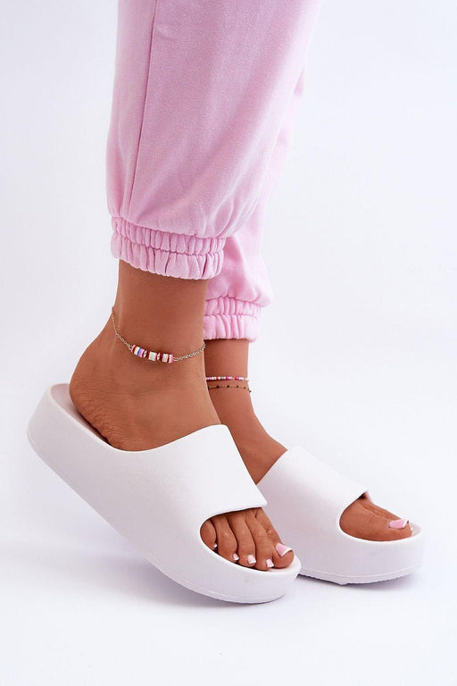 Step in style - Pianka Dames Slippers Met Massief Platform - Chique Design